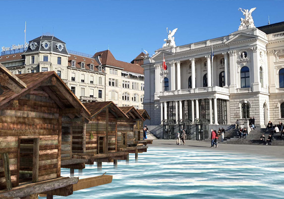 Historic 3D settlement creation including VR animation