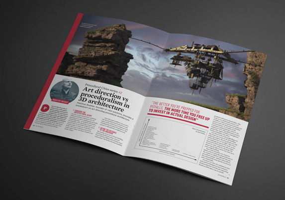 Picture of Magazine 3DWORLDS with article about challenges in procedural architecture, series 02