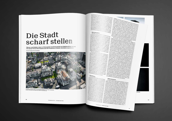 Picture of Swiss architecture magazine HOCHPARTERRE with article about vrbn